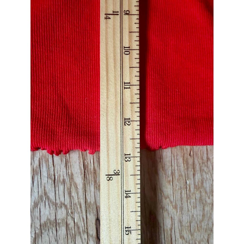 Rouje x J.Crew Red Ribbed Cotton Cami Tank Top XS Coquette Boho NWOT - Picture 6 of 6